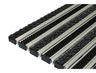 Алюминиевая грязезащитная решетка СИТИ (Щетка + Текстиль + Скребок)