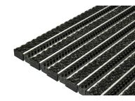 Алюминиевая грязезащитная решетка СИТИ (Щетка Риф + Текстиль)