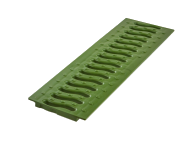 Решетка пластиковая Волна Ecoteck Standart DN100 (зеленый папоротник) (498х136х15.5мм)