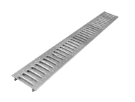 Решетка Ecoteck Standart DN100 стальная штампованная оцинкованная (с отверстиями)(998х137х22мм)