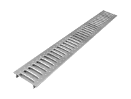 Решетка Ecoteck Standart DN100 стальная штампованная оцинкованная (без отверстий)(998х137х22мм)