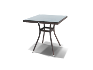 &quot;Корто&quot; плетеный стол из искусственного роатнга, цвет коричневый