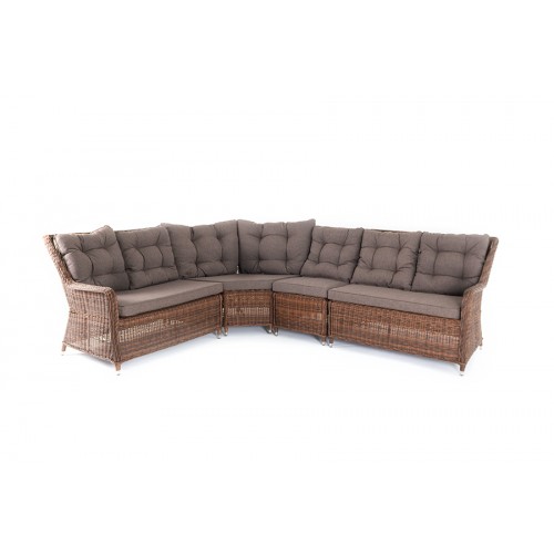&quot;Бергамо&quot; модульный диван из ротанга, цвет коричневый