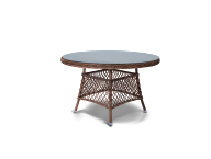 &quot;Эспрессо&quot; плетеный круглый стол из искусственного ротанга, цвет коричневый