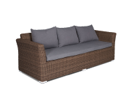 Трехместный диван «Капучино» (коричневый)