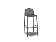 Барный стул «Севилья» из пластика (темно-серый)