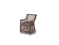 Кресло «Латте» из искусственного ротанга (цвет коричневый)