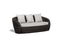 Трехместный диван «Авела» (темно-коричневый)