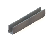Лоток водоотводный BetoMax Basic бетонный (1000х140х125)