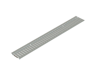 Решетка водоприемная Basic стальная оцинкованная щелевая штампованная (136х998х23)