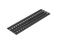 Решетка водоприемная Basic PolyMax пластиковая ячеистая (135х498х22мм) 
