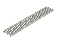 Решетка водоприемная Basic стальная оцинкованная щелевая (186х998х16.7)