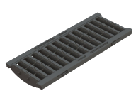 Решетка пластиковая PolyMax Basic ячеистая (185х498х45)