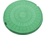 Люк канализационный полимеркомпозитный тип Лм  (черный, зеленый, коричневый)